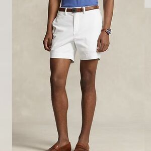 NWOT 6-Inch Stretch Classic Fit Chino
Polo Ralph Lauren White Men's Shorts